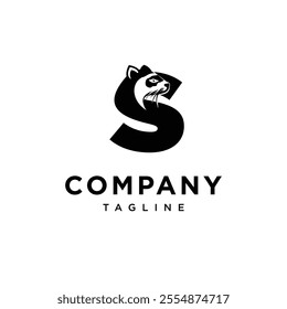 Letter S Ferret Logo Icon Vector