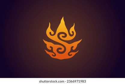 Letter S Fire Logo Template Design Vector, Emblem, Design Concept, Creative Symbol, Icon