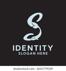 letter S Fish logo design, creative unique logo for your company