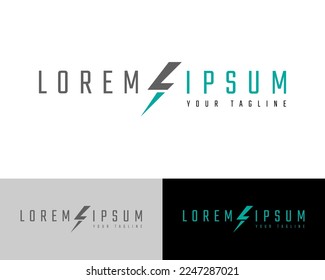 Buchstabe S blinken. Modernes Logo-Design