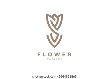 Letter S Flower Logo, Letter S with FLower combination, vector illustration