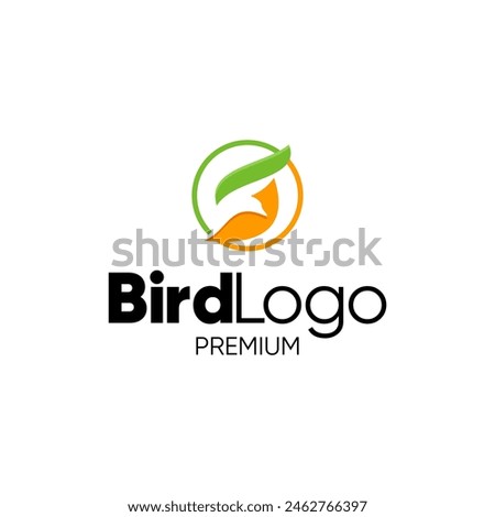 Letter S Flying Bird abstract logo design, vector illustration templates