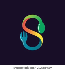 Letter S Food Logo Design