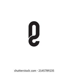 
Letra S y G cápsula símbolo simple vector