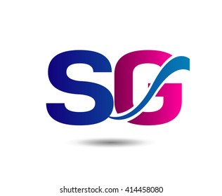 letter S and G logo, sg
