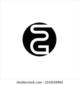 letter s g logo vector emblem template