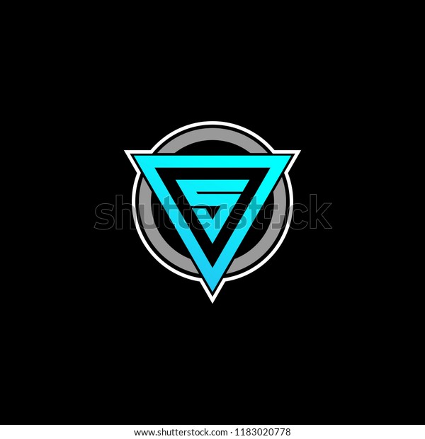 Letter S Gaming Stock Vector Royalty Free 1183020778