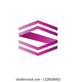 Letter S Geometric Logo Template