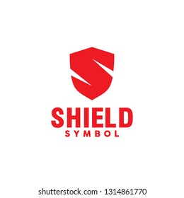 Letter S Geometric Shield Technology Logo Vector Graphic Design