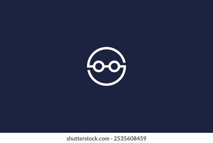 letter s with glasses logo icon design vector design template inspiration