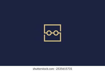letter s with glasses logo icon design vector design template inspiration