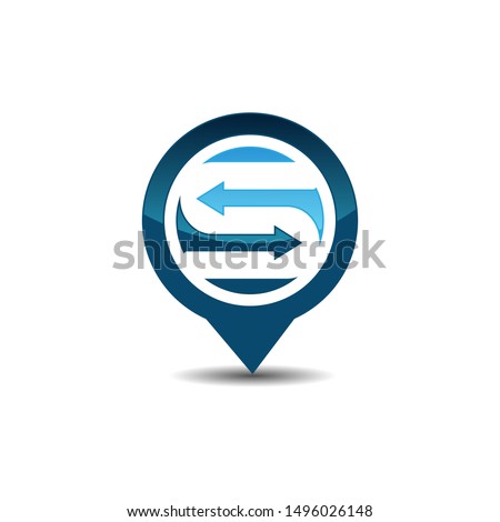 Letter S gps logo. GPS vector. GPS icon. Navigation vector logo. Navigation vector icon