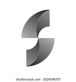 plantilla de diseño de logotipo gradiente de letra S
