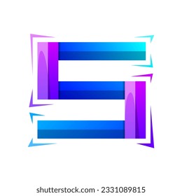 letter S gradient logo design 