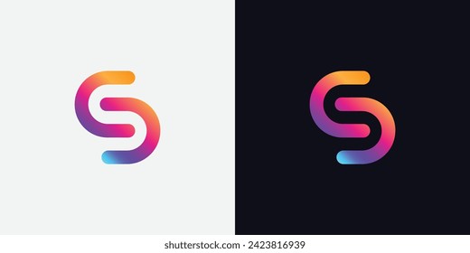 letter S gradient logo design