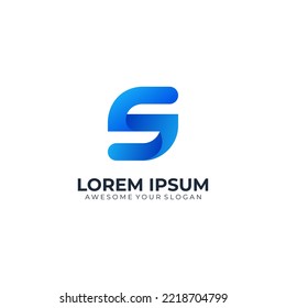 Letter S gradient logo modern
