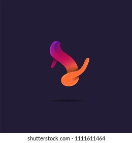 Letter S gradient multicolour logo icon vector.