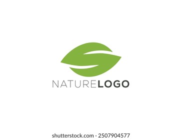 
Letra S Plantilla de diseño de logotipo de hoja abstracta verde