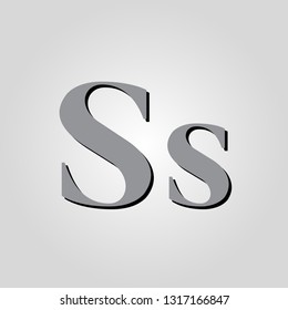 letter S grey