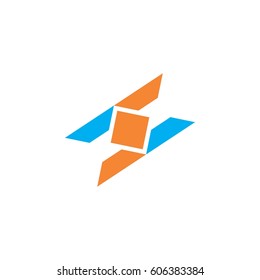 letter s and letter h logo