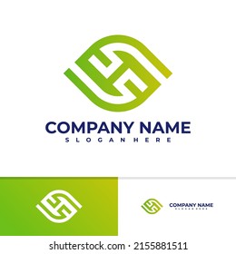 Letter S H logo vector template, Initial S H logo design concepts