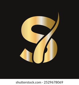 Letter S Hair Treatment Logo, Hair Treatment Logo Design
