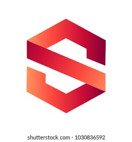 Letter S Hexagon Logo Stock Vector (Royalty Free) 1030836592 | Shutterstock