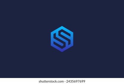 letter s hexagon logo icon design vector design template inspiration