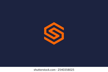 Letra s com ícone de logotipo hexágono design vetor design modelo inspiração