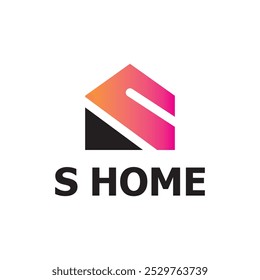 BUCHSTABE S HOME LOGO DESIGN. SMART HOME VEKTOR LOGO DESIGN. HOUSE VECTOR LOGO.