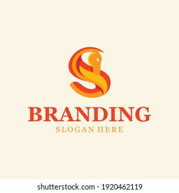 Letter S Horse Logo Design