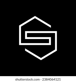 Diseño del logotipo creativo de la casa Letter S