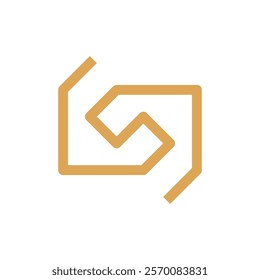 Letter S house creative minimal line logo design
