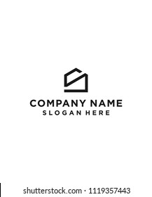 letter s with house logo design vector illustration template