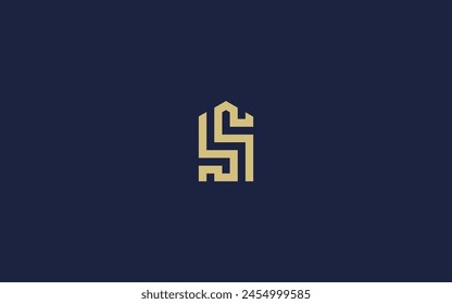 letter s with house logo icon design vector design template inspiration