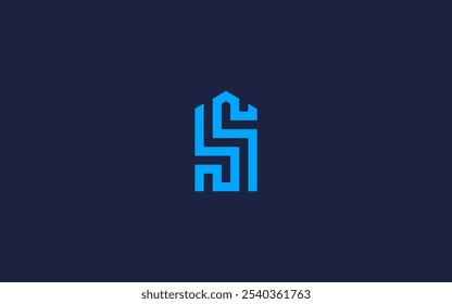 Letter s with house logo icon design vector design template inspiration