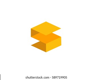 Letter S icon alphabet symbol. Letter S logo icon design vector sign.