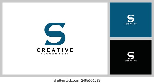 Letter S  icon design template elements