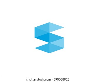 Letter S icon design template elements. Letter S logo icon design vector sign. 