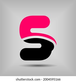 Letter S icon and logo template. New design and elegant typographic concept. Two Colour. File EPS.