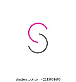 Letter S icon logo vector