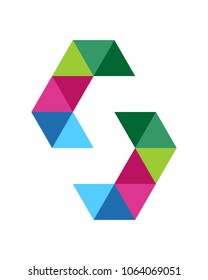 Letter s icon template