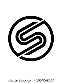 Letter s icon template