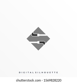 Letter S Illustration Vector Template. Suitable for Creative Industry, Multimedia, entertainment, Educations, Shop, and any related business