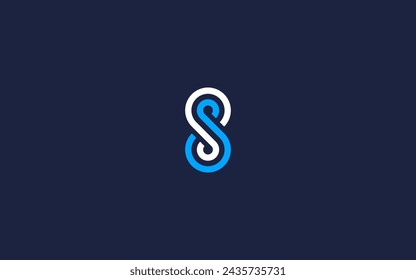 letter s with infinity logo icon design vector design template inspiration