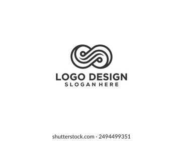 Vector de diseño de icono de logotipo infinito de Letter s