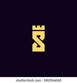 letter s, infinity luxury gold logo template vector eps