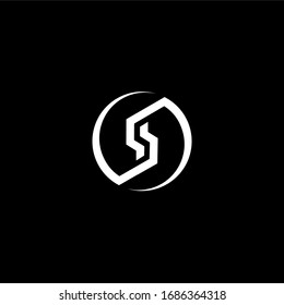 Plantilla de diseño del logotipo del vector del icono abstracto de la letra S/inicial
