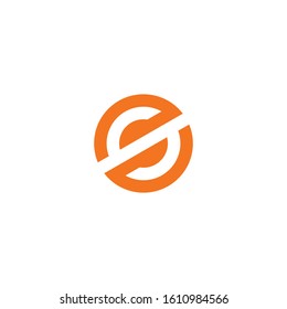 Letter S initial circle logo design