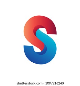 Letter S Initial Icon Logo Template